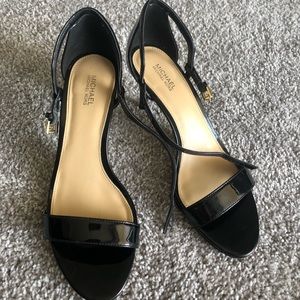 Michael Kors Simone Sandal Black Heels